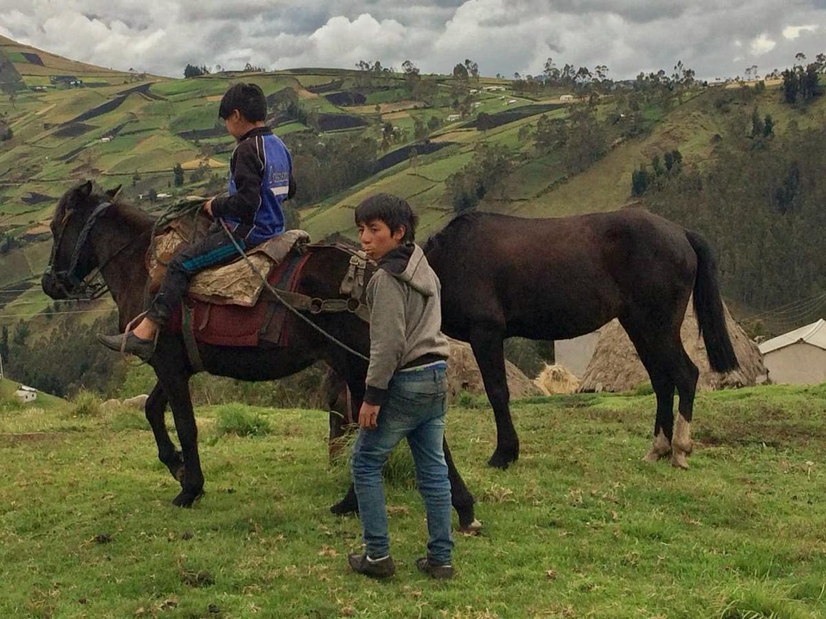 Вилла Turismo Comunitario La Esperanza Hacienda Colta Экстерьер фото